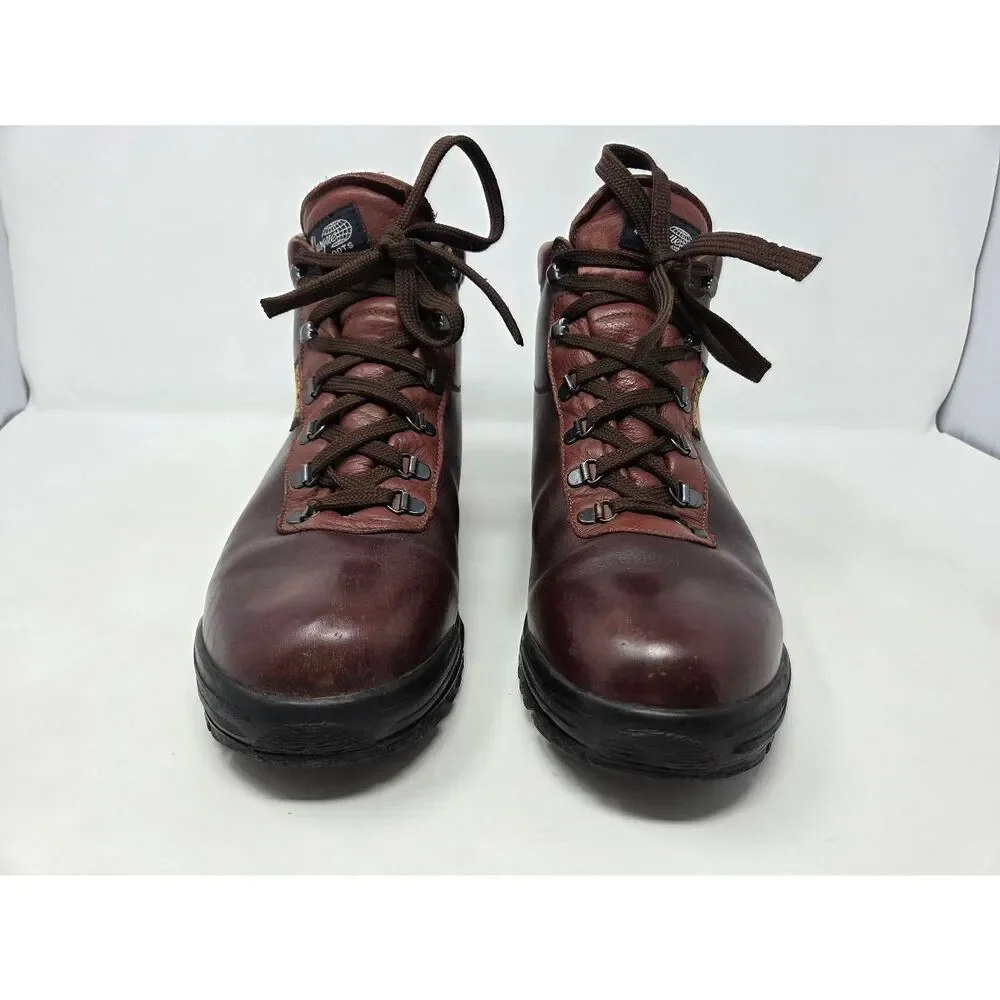 VASQUE MENS 12 M SUNDOWNER SKYWALK 7935 GORETEX HIKING BROWN LEATHER BOOTS ITALY